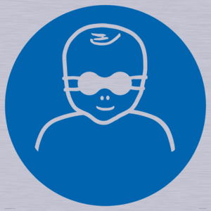 Mandatory: Protect infants eyes with opaque eye protection